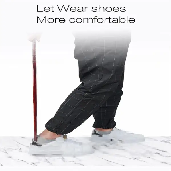 55cm 70cm Wooden Shoe Horn Flexible Long Handle Shoehorn Useful Lifter Professional Spoon Home Tools