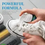 Premium Foam Shoe Cleaner Kit with Brush, Towel, and Protector for Sneakers, Shoes, Leather, Suede, Boots, and White Sole Cleaning, 8 oz