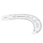Estink 7Pcs Sewing Ruler Tailor Set, Clear High Accuracy Scale Acrylic Clothing Ruler with Transparent Design for Pattern Drafting Drawing and Fashion Design
