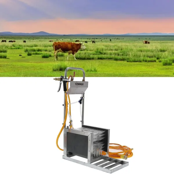 Automatic Stainless Steel Boot Scrubber Machine - Efficient Rain Shoe Cleaner for Livestock Farms, Outdoor Workers & Farmers - Heavy-Duty Shoe Cleaning Device