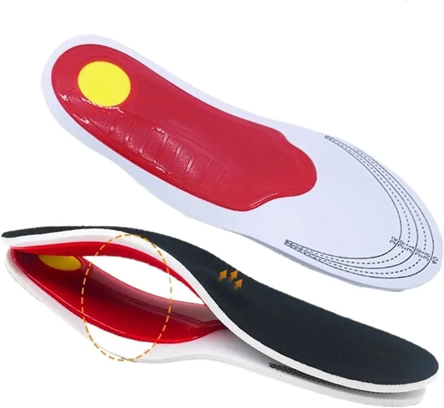 JSEIAJB Orthotics Insoles Correction Care Tool Flat Foot Support Orthopedic Insole Soles Sport Shoes Pads