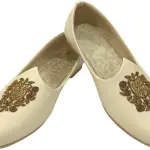 Men's Punjabi Jutti Cream Loafers Slip On Flats Shoes Ethnic Handmade Sherwani Mojari Indian Juti
