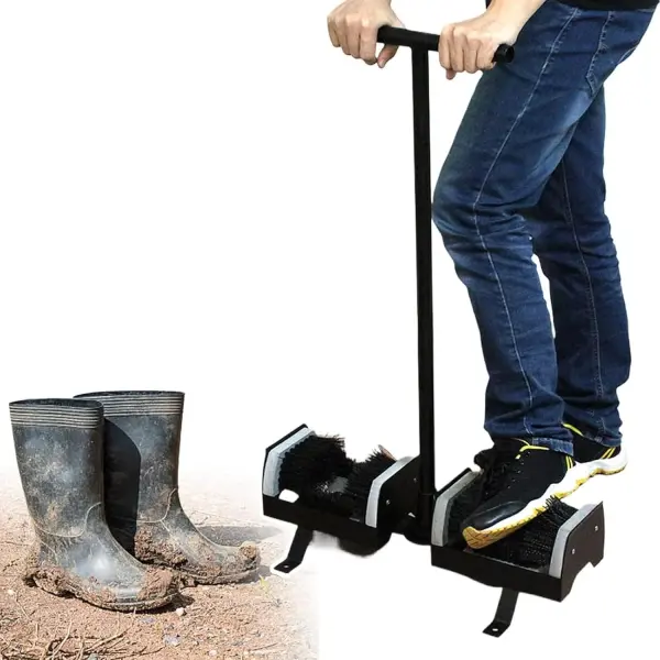 Shoe Scraper Brush - Heavy-Duty Mud Remover with Non-Slip Handle & Stable Base for Outdoor Use, Perfect for Courtyards, Gardens & Deep Cleaning, Easy to Maintain