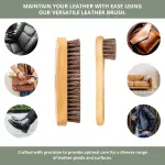 Rhino Wax - Horse Hair Brushes - Ideal for Boot or Shoe Brushes - Soft Non-Scratching Horsehair Bristles - Comfy Hard Wood Handle for Cleaning, Polishing, Shining Leather Boots or Shoes
