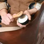 Rhino Wax - Horse Hair Brushes - Ideal for Boot or Shoe Brushes - Soft Non-Scratching Horsehair Bristles - Comfy Hard Wood Handle for Cleaning, Polishing, Shining Leather Boots or Shoes