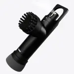 Golf Club Brush Cleaner with Water Spray Bottle and Sponge - Clean Golf Clubs Golf Balls Shoes All at Once - Heavy Duty - Golf Cleaning Device - Golf Accessories- USA Company (Matte Black)