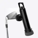 Golf Club Brush Cleaner with Water Spray Bottle and Sponge - Clean Golf Clubs Golf Balls Shoes All at Once - Heavy Duty - Golf Cleaning Device - Golf Accessories- USA Company (Matte Black)