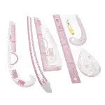 7pcs French Curve Ruler Set High Accuracy Complete Tools Sewing Rulers Set with Scale for Beginners Tailors Pattern Making