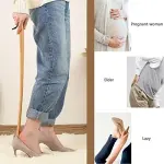 Extra Long Shoe Horn for Men - Classic Easy Grip Lifter for Seniors, Smooth Shoe Spoon with Lanyard - Perfect for Effortless Footwear Access and Comfort