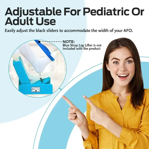 Original AFO Assist - Independent AFO & Shoe Donning Aid (Foot Funnel Included) for Neurological & Orthopedic Conditions, Easy to Use, Therapist-Recommended