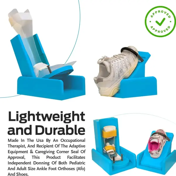 Original AFO Assist - Independent AFO & Shoe Donning Aid (Foot Funnel Included) for Neurological & Orthopedic Conditions, Easy to Use, Therapist-Recommended