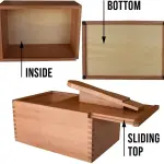 FOOTMATTERS Shoe Shine Valet Box - Hardwood Boot & Shoe Care