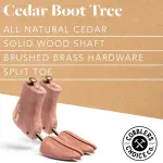 Cobbler's Choice Men's Cedar Boot Tree - All Natural Aromatic Cedar Wood - Premium Construction & Unbeatable Quality