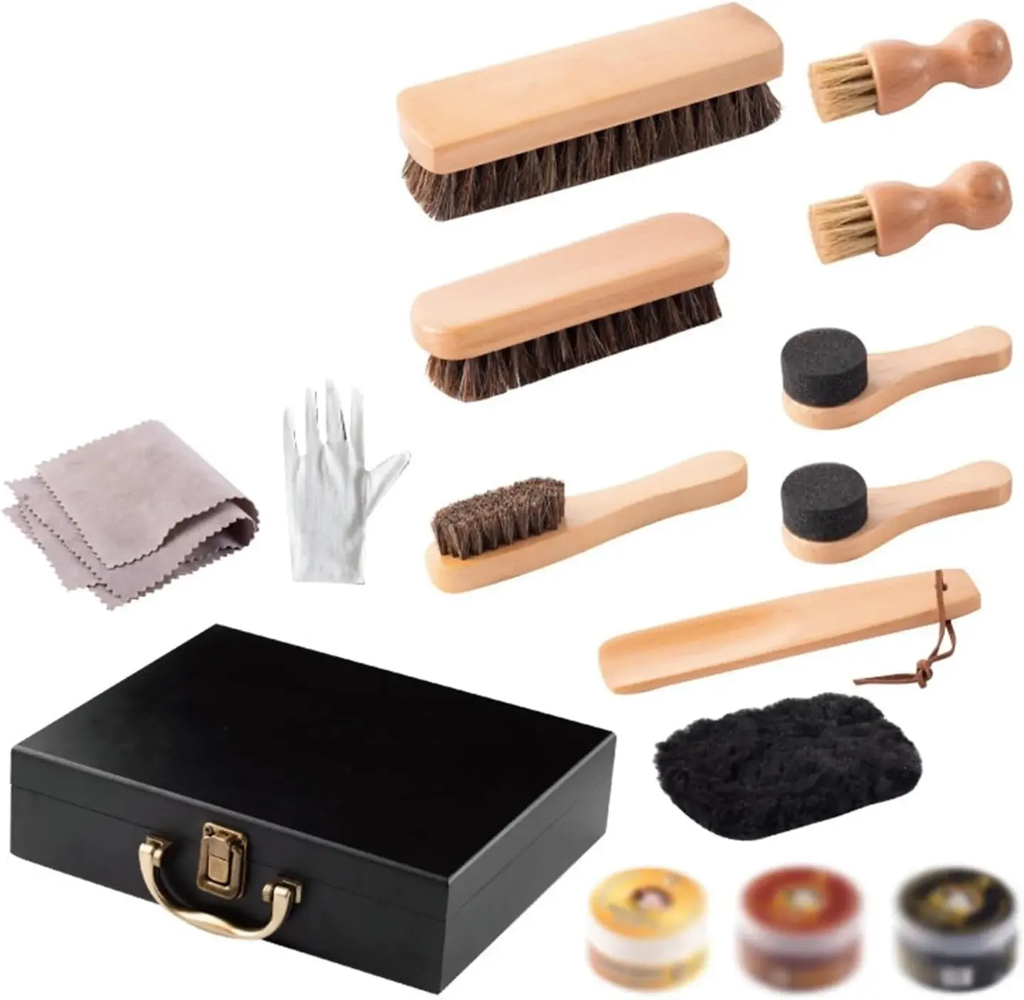 Business Gift Home Wipe Sofa Seat Care Set Shoe Brush is Not Hurt(Beige)