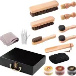 Business Gift Home Wipe Sofa Seat Care Set Shoe Brush is Not Hurt(Beige)