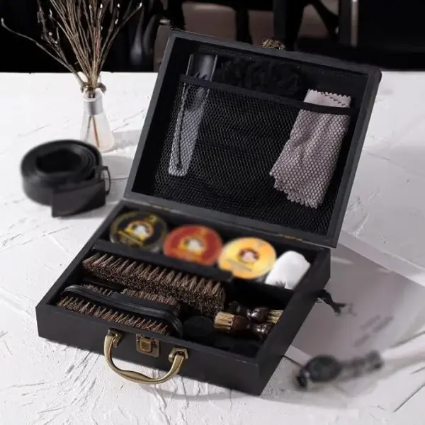 Business Gift Home Wipe Sofa Seat Care Set Shoe Brush is Not Hurt(Beige)