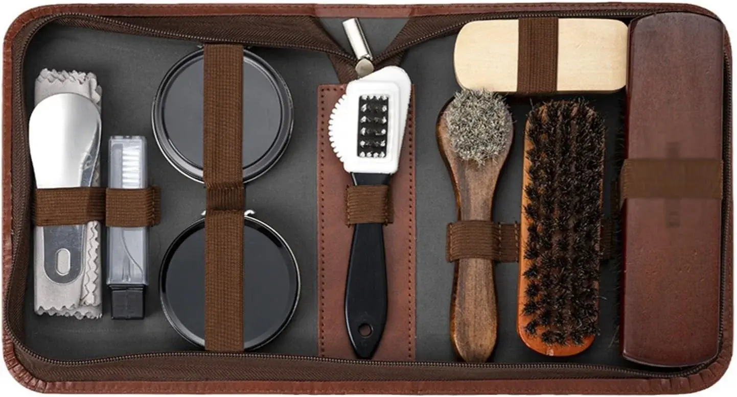 Shoe Polish Set Black Colorless Cleaning Oil Care Shoe Polish Tool