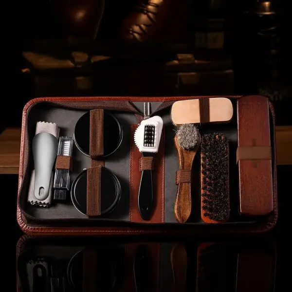 Shoe Polish Set Black Colorless Cleaning Oil Care Shoe Polish Tool
