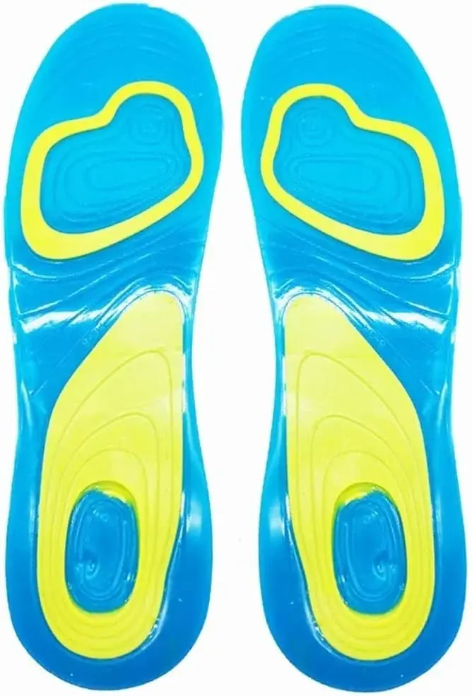 JSEIAJB Silicone Gel Insole Orthopedic Foot Care for Feet Shoes Sole Sport Insoles Shock Absorption Pads Arch Orthotic Pad