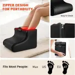 Viconor Red Light Therapy for Feet, Red Light Therapy Shoe Wraps for Feet and Ankle Neuropathy Relief - Portable Infrared Light Therapy Device for Foot & Ankle, Zipper Removable Adjustable Timer