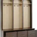 Hall Tree with Bench and Shoe Storage, Entryway Coat Rack with Hooks, Mudroom Bench with Storage and Seating, Clothes Racks for Hanging Closet, Coat Hanger Garment Storage Rack,A-1
