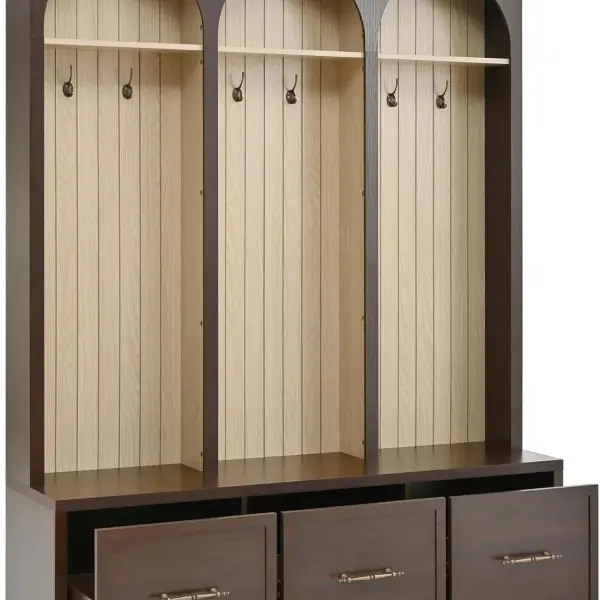 Hall Tree with Bench and Shoe Storage, Entryway Coat Rack with Hooks, Mudroom Bench with Storage and Seating, Clothes Racks for Hanging Closet, Coat Hanger Garment Storage Rack,A-1