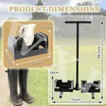 Outdoor Boot Cleaner Brush - Heavy-Duty Powered Scrubbing Brush & Shoe Scraper for Effective Dirt Removal, Suede & Leather Cleaner, Floor Mountable, Essential Outdoor Gear
