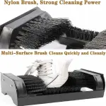 Outdoor Boot Cleaner Brush - Heavy-Duty Powered Scrubbing Brush & Shoe Scraper for Effective Dirt Removal, Suede & Leather Cleaner, Floor Mountable, Essential Outdoor Gear