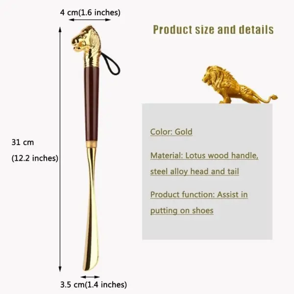 Long Handle Shoe Horn for Seniors - Premium Shoe Lifter & Helper, Includes Short Handle Option & Storage Bag, Easy Grip 31x3.5cm Design for Effortless Shoe Wearing