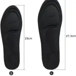 JSEIAJB 4D Stretch Breathable Running Cushion Insoles For Feet Man Women For Shoes Sole Orthopedic Pad