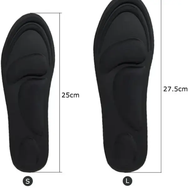JSEIAJB 4D Stretch Breathable Running Cushion Insoles For Feet Man Women For Shoes Sole Orthopedic Pad
