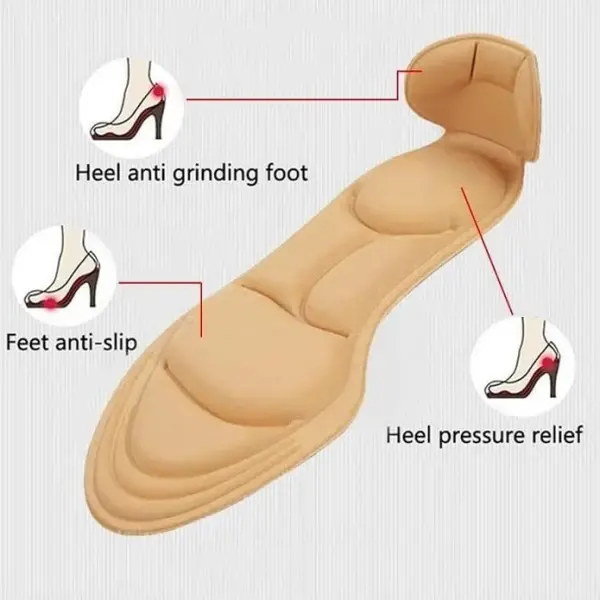 JSEIAJB Comfort Breathable Women's Insoles High-heeled Shoes anti-slip