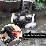 Heavy-Duty Stiff Shoe Cleaning Brush - Durable Boot & Shoe Cleaner with Stable Base for Effective Dust & Dirt Removal, Perfect for Indoor & Outdoor Use