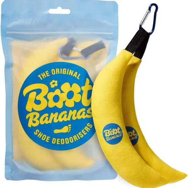 Boot Bananas Original Shoe Deodorizer & Odor Eliminator for Shoes | Long-Lasting Sneaker & Boot Deodorizer, Shoe Smell Remover, Foot Odor Eater, Gym Bag Freshener, Eco & Reusable | 6-12 Months