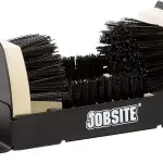 Jobsite Boot Scrubber - Outdoor Shoe Scraper Cleaner Brush - Extra Wide