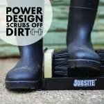 Jobsite Boot Scrubber - Outdoor Shoe Scraper Cleaner Brush - Extra Wide
