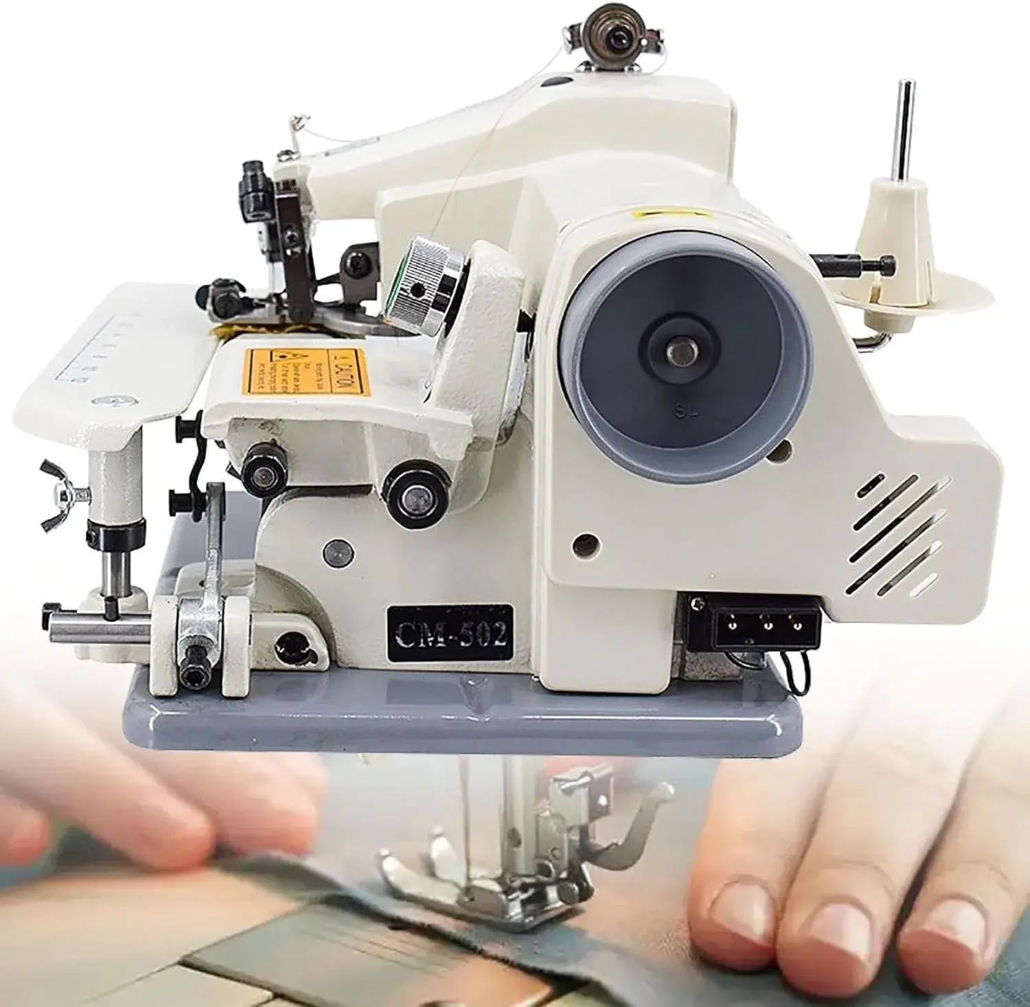 Portable Blind Stitch Hemming Sewing Embroidery Machine 1200rpm Speed 3-8mm Needle Pitch Hemming Pants Pedal 10 Needles
