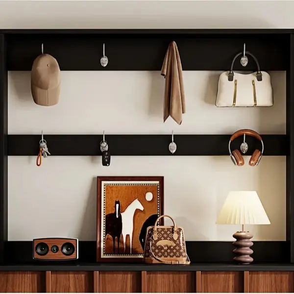 Freestanding Coat Rack with Shoe Cabinet Household Entryway Hall Tree Storage Shelf for Corridor Shoe Cupboard(Large)