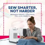 Bernette B37 Computerized Sewing Machine with 60-Piece Northern Lights Thread Set | Advanced Sewing & Quilting | LCD Display, Memory Function, 50 Built-in Stitches | Adjustable Speed
