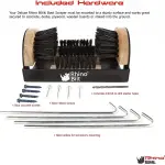 Boot Scraper, Outdoor Shoe Scrubber Cleaner, Heavy Duty Boot Brush, Deluxe Extra Wide