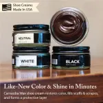 FootFitter Premium Shoe Cream Polish Kit – Leather Conditioning Creams, Shine Cloths, Applicators & Shoe Care Travel Bag