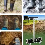 Double-Sided Outdoor Boot Scraper with Handle - Effective Mud Remover for Farms, Gardens, and Entrances - Universal Shoe Cleaning Tool for All Footwear
