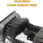 Outdoor Boot Cleaner with Handle, Heavy-Duty Shoe Scraper Brush for Front Door, Stable Floor-Mount Design for Dirt & Mud Removal, Ideal for Home & Garden Use