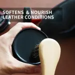 Black Brown Shoe Polish Kit Saddle Soap Mink Oil Shoe Shine Kit Boots Leather Conditioner Cream Wax Care Set