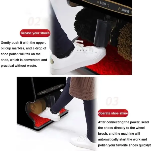 Fully Automatic Shoe Polisher, Household Electric Shoe Brush Machine, Hotel Stainless Automatic Machine