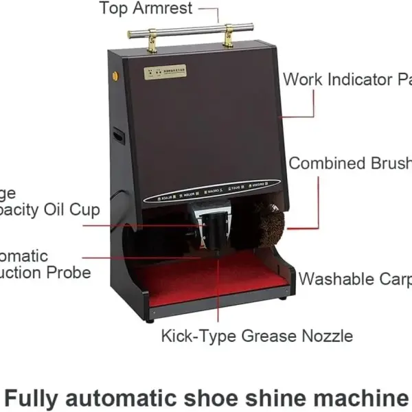 Fully Automatic Shoe Polisher, Household Electric Shoe Brush Machine, Hotel Stainless Automatic Machine
