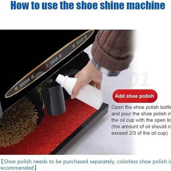 Fully Automatic Shoe Polisher, Household Electric Shoe Brush Machine, Hotel Stainless Automatic Machine