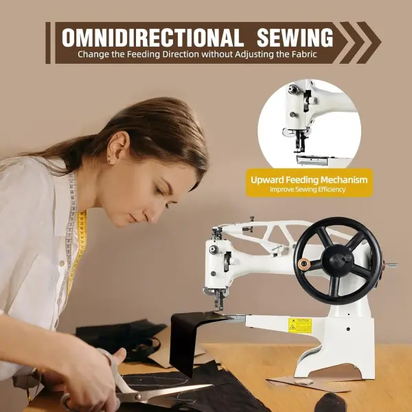 Hand Cobbler Sewing Machines, Leather Patcher Industrial Leather Sewing Machine Heavy Duty Shoe Repair Machine Sewing Speed 500stitches/Min for Sewing and Repairing Thick Materials