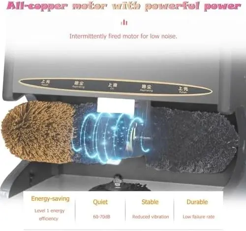Automatic Shoe Polisher - Dual Brush System, Dust Removal, Effortless Shine for Leather Shoes, Fast Shoe Care, Ideal for Home & Commercial Use, Professional Quality