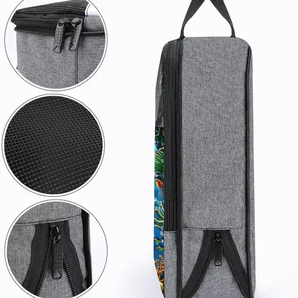 Ocean Seahorse 52 Shoe Bag Travel Shoe Storage Pouch Portable Shoes Bags with Zipper Handle 13.7X9.4 In